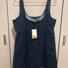 H&MデニムミニワンピMサイズの画像