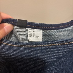 H&MデニムミニワンピMサイズの画像