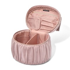 Francfranc ベロア リボン バニティポーチ L ピンク　フランフランの画像