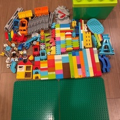 レゴデュプロ　300ピース以上＋キミが車掌さんおしてGO機関車スーパーデラックス10875の画像