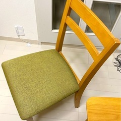 ニトリ ダイニングテーブル 3点セット テーブル チェアの画像