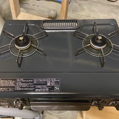 パロマ　都市ガス用　2口コンロ　左強火力の画像