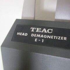 G∝足256 ヘッドイレーサー 中古品 TEAC E-1 通電確認済み 消磁器 検：HEAD DEMAGNETIZER カセットデッキ オープンリール オーディオ機器の画像