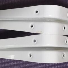 L型 L字　棚受 金具 白 2個の画像