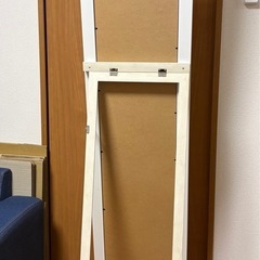 📌ニトリ/鏡（フレームホワイトウッド風）の画像