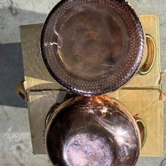 銅鍋 2個セット の画像