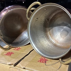 銅鍋 2個セット の画像
