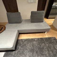 大川家具　高級ソファ　3人掛けの画像