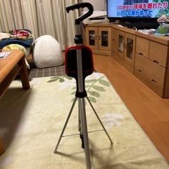 杖型簡易開脚椅子付の画像