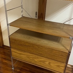 無印　ユニットシェルフ　引き出し付きの画像