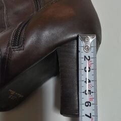 本革　ブーツ　ブラウン　23.5cm　アジャスターありの画像