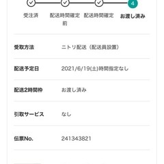 ニトリ ダイニング5点
セットの画像