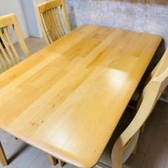 ニトリ ダイニング5点
セットの画像