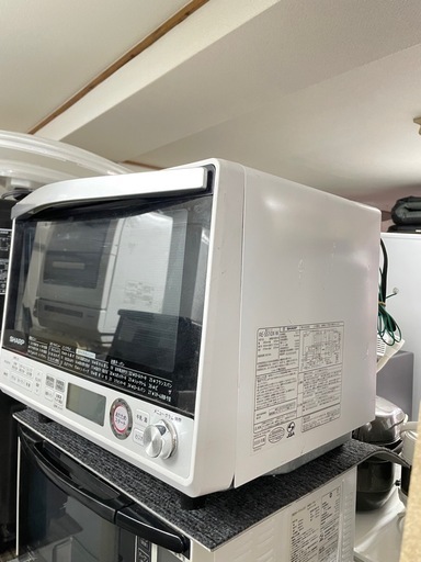配送可能　保証付き SHARP 2020年製　過熱水蒸気オーブンレンジRE-SS10X-W (ホワイト系)
