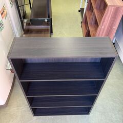 【リサイクルショップ ピカソ 小松原】📚🌟【文庫本ラック CMCR-9060】ダークブラウン✨4段収納でたっぷり入る！📚🌟★0410★の画像