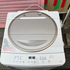 北九州市内配送無料　保証付き 東芝 TOSHIBA 全自動洗濯機 （10.0kg） マジックドラム グランホワイト AW-10SD5の画像
