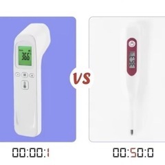 ●『非接触体温計』3カラーで判別/温度計としても●の画像