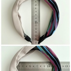 【新品】ツートーン × マーブルカラー カチューシャの画像