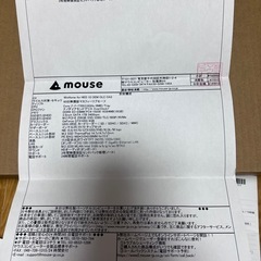 マウスコンピュータ製　ノートPC  の画像