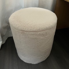 Francfranc ファー スツール イス 収納付きの画像