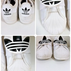 レア！adidas SUPERSTAR スーパースター スリッポン 白黒の画像