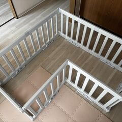 【無料・送料のみ負担】リッチェル ベビーサークル 8枚セット ライトグレーの画像