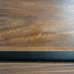 木目×ブラックフレーム キッチンボード（レンジボード） コンセント付きの画像