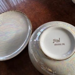 オーロラカラー カップ＆ソーサー 金縁 大皿 ティーカップの画像