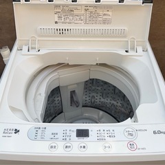 配達設置無料 ヤマダ 洗濯機 6kg ハーブリラックス スピードコース 風乾燥機能付の画像
