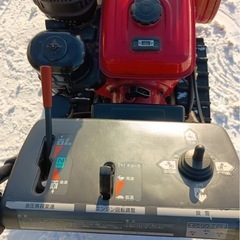 ホンダ除雪機HS970セル付き電動シューター実働バッテリー新品札幌江別市内送料無料の画像