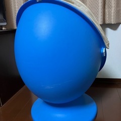 IKEA＊回転イスのおもちゃ（青）カバーに使用感あり｜画像ご確認くださいの画像