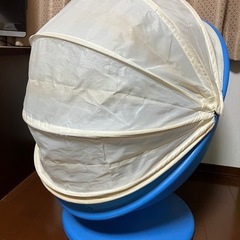 IKEA＊回転イスのおもちゃ（青）カバーに使用感あり｜画像ご確認くださいの画像