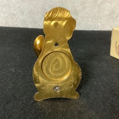 未使用　長沢製作所　わんこ　犬　わんにゃんフック フック　チタンゴールドの画像