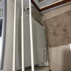 マグネット 伸縮洗濯機 バスタオルハンガーの画像