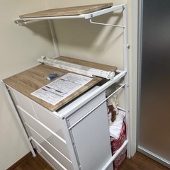 【取りに来てくれる方】洗濯ラック　ホワイトの画像