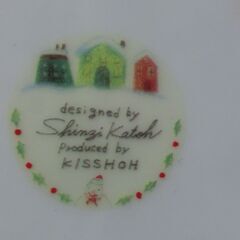 ●スノーマン、クリスマス、ケーキ、プレート、５枚入り、未使用箱入（箱は傷み有）、画像の物、綺麗、★お手数をおかけしますプロフィール必読ですの画像