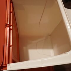 前開きフタ付き スタッキング収納ボックス 3個セットの画像