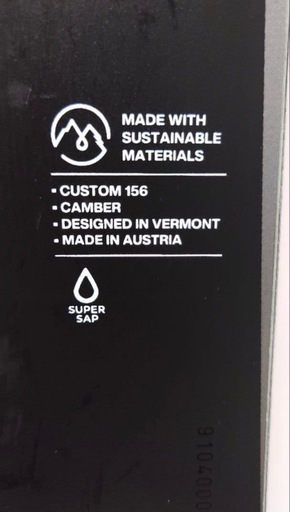 Burton Custom CAMBER 156
