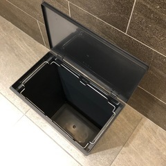 無印良品　再生ポリプロピレン入りフタが選べるダストボックス　大／袋止付の画像