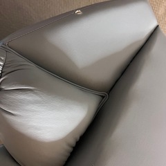 引き取り限定　レザーソファー　3人掛けの画像
