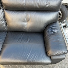 買取先決定🆗早い者勝ち！🉐値下げ中！🉐🌟美品🌟2人がけソファ　ブラックの画像