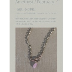 お値下げ　定価5,280円　Kastane 【fiw.】Birth stone 2way necklace　2wayネックレスの画像