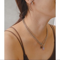 お値下げ　定価5,280円　Kastane 【fiw.】Birth stone 2way necklace　2wayネックレスの画像