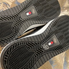 TOMMY HILFIGER 靴 シューズ サイズ 7 1/2 約25.5cm 新品 スニーカー トミーヒルフィガー 黒の画像