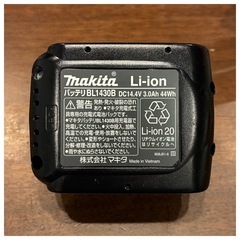 【新品・未使用】マキタ　純正バッテリー　BL1430Bの画像