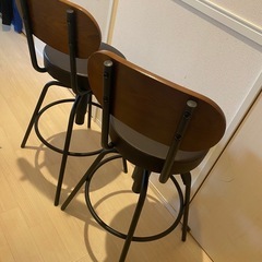 カウンターチェア2脚セット
　　の画像