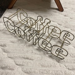 Coffeeの文字のおしゃれな置物の画像
