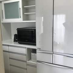 ニトリ　キッチンボード　カップボード　120cm幅の画像