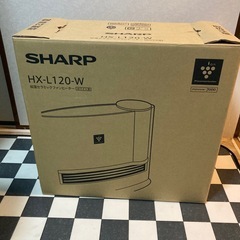 SHARP シャープ 加湿セラミックファンヒーター HX-L120-Wの画像