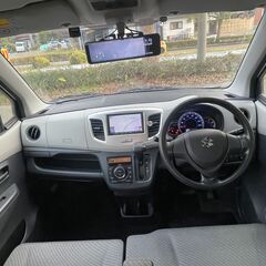 ★スズキ　ワゴンR　FX　★走行68000ｋｍ★車検２年取得渡し+法令点検整備等★ドライブレコーダー★デジタルインナーミラー＆前後カメラ★衝突軽減ブレーキ★ETC★シートヒータ★アルミホイール★の画像
